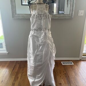 Girls White flower girl or communion dress​​